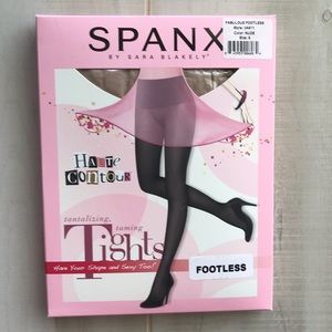 NEW Spanx NUDE Fabulous Footless Tights 6 F Plus
